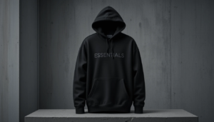 black essentials hoodie